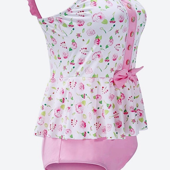 Pink Retro Vintage Style Dessert Pinup Swimsuit - Picture 6 of 9